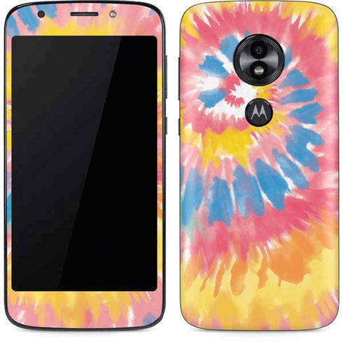 Rainbow Tie Dye Moto E5 Play Skin